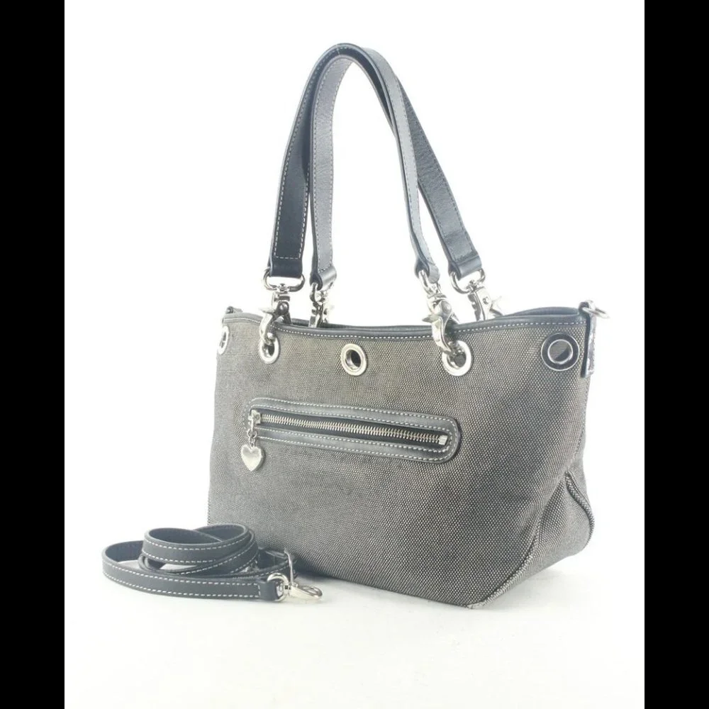 Burberry Charcoal Denim Canvas Tote 1BUR912K
